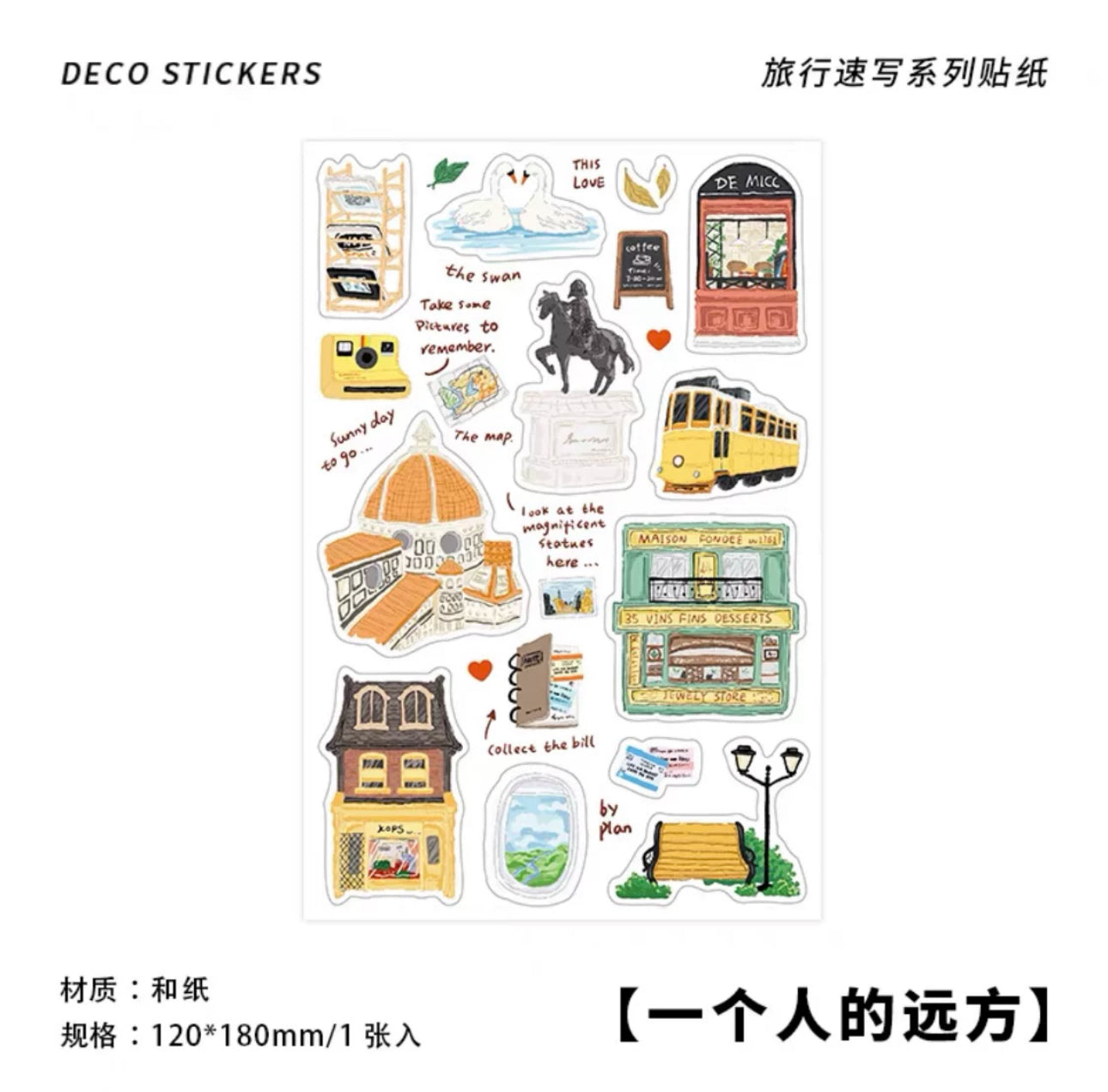 Travel sketchers Stickers（6 styles)