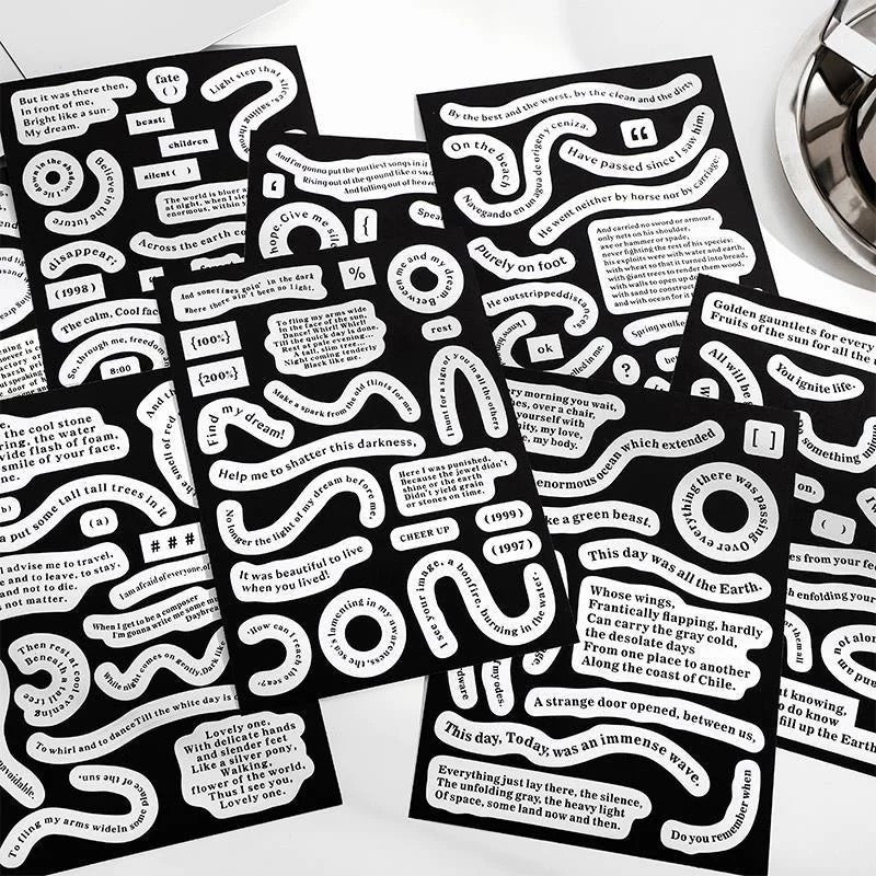 Papermore｜words stickers(4 styles)