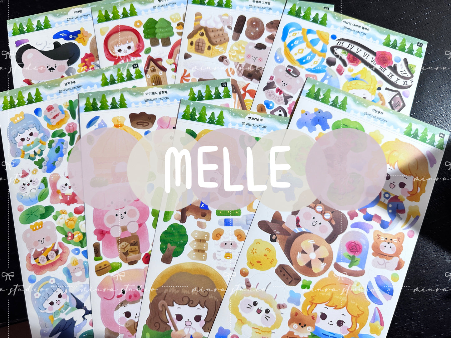 Mellee｜Fairy tale Stickers（8 Selections）⭐